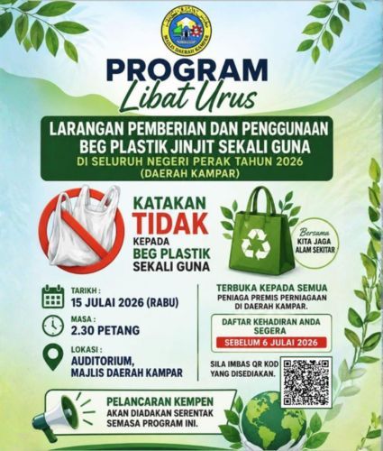 PROGRAM LIBAT URUS LARANGAN PEMBERIAN DAN PENGGUNAAN BEG PLASTIK JINJIT SEKALI GUNA