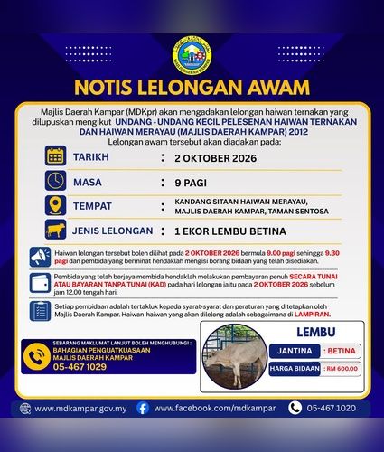 HEBAHAN LELONGAN HAIWAN MERAYAU 2.10.2026