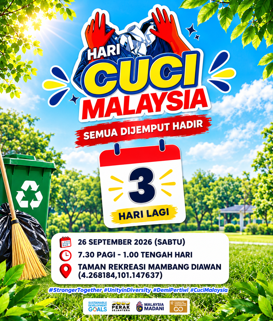 3 HARI LAGI: HARI CUCI MALAYSIA 2026