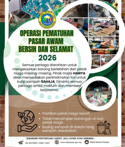OPERASI PEMATUHAN PASAR AWAM BERSIH DAN SELAMAT 2026