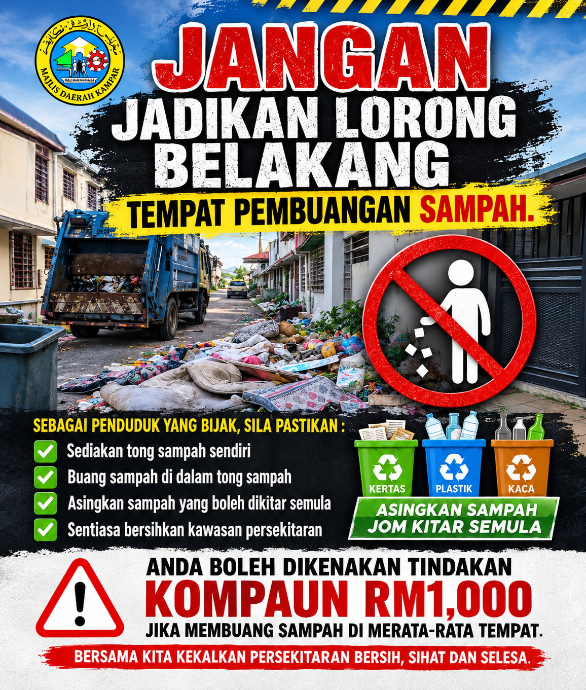 PEMAKLUMAN KEPADA SEMUA PENDUDUK  DI DAERAH KAMPAR