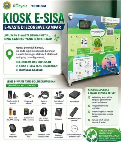 PENEMPATAN KIOSK E-SISA (E-WASTE) DI ECONSAVE KAMPAR