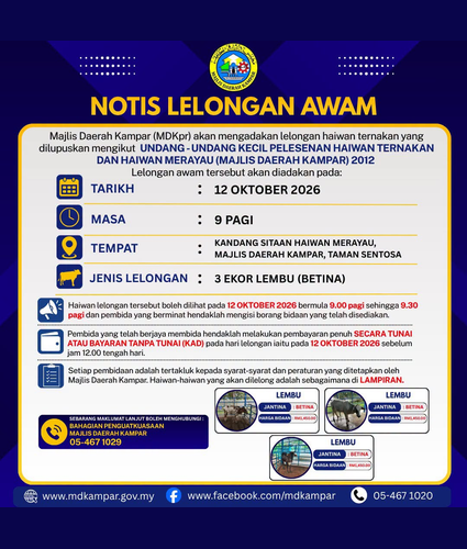 HEBAHAN LELONGAN HAIWAN MERAYAU 9.10.2026
