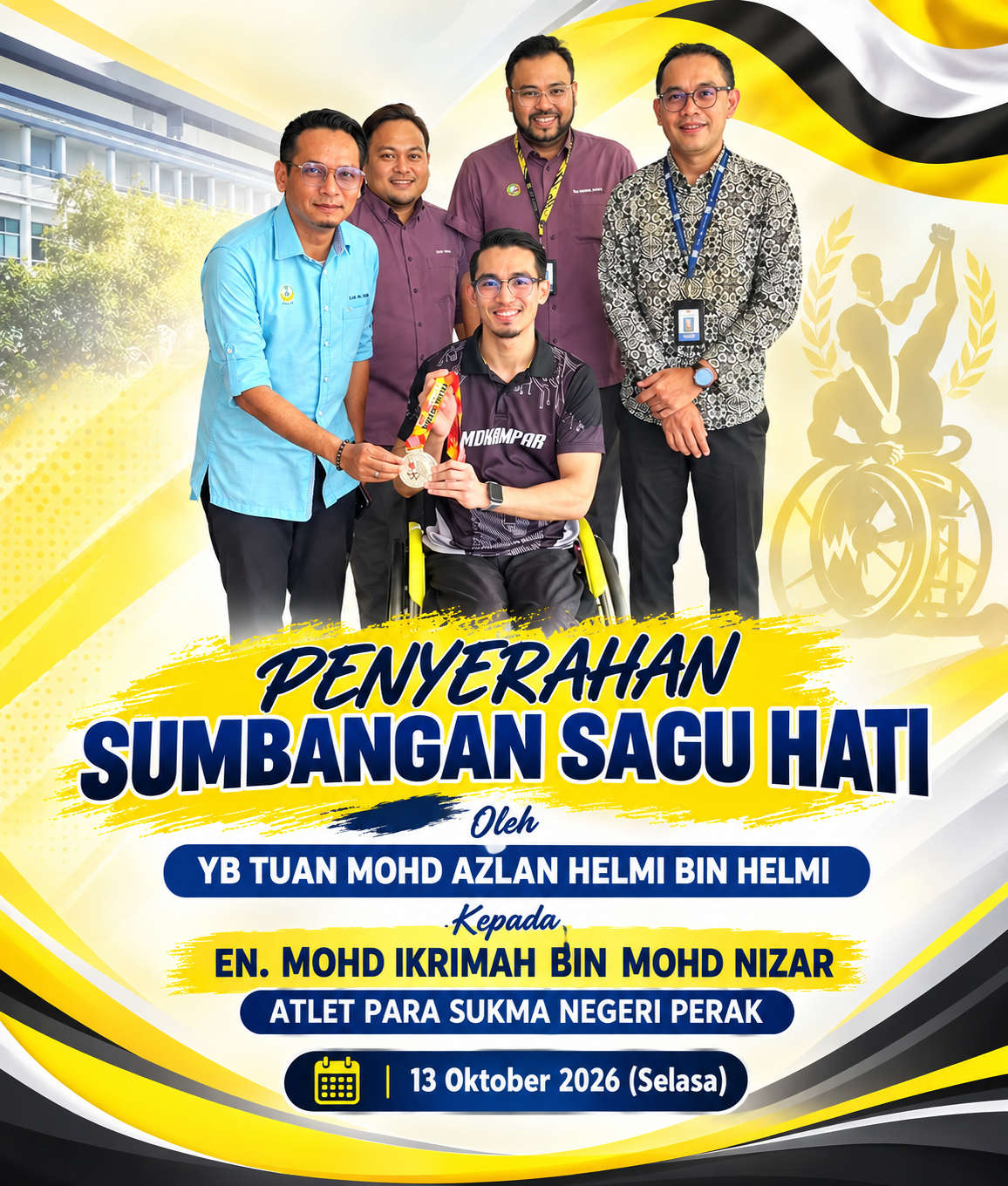 PENYERAHAN SUMBANGAN SAGU HATI OLEH YB TUAN MOHD AZLAN HELMI BIN HELMI