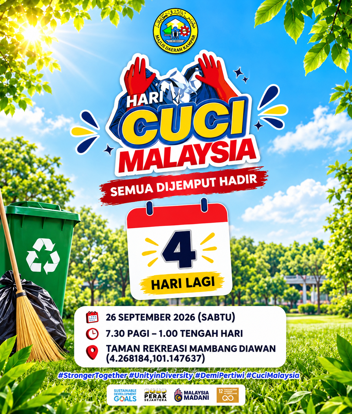 4 HARI LAGI: HARI CUCI MALAYSIA 2026